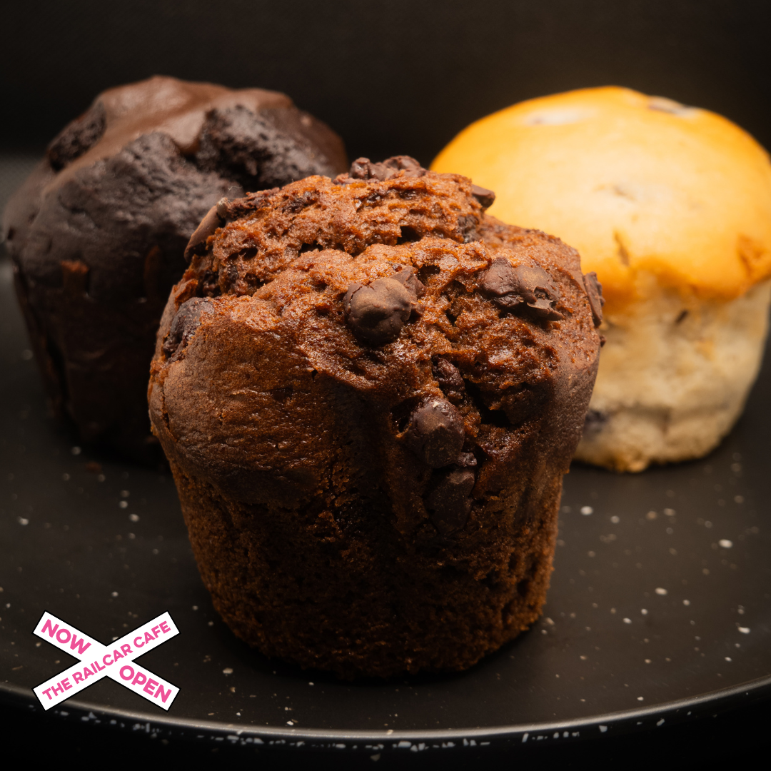 Muffins from The Railcar Cafe